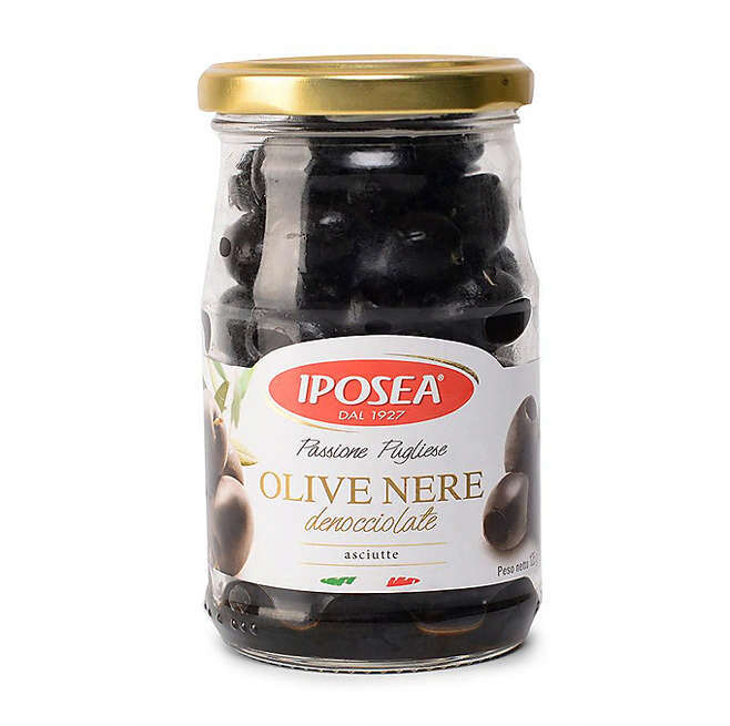 Маслины IPOSEA без косточки, без жидкости, 125 г Маслины IPOSEA без косточки, без жидкости, 125 г