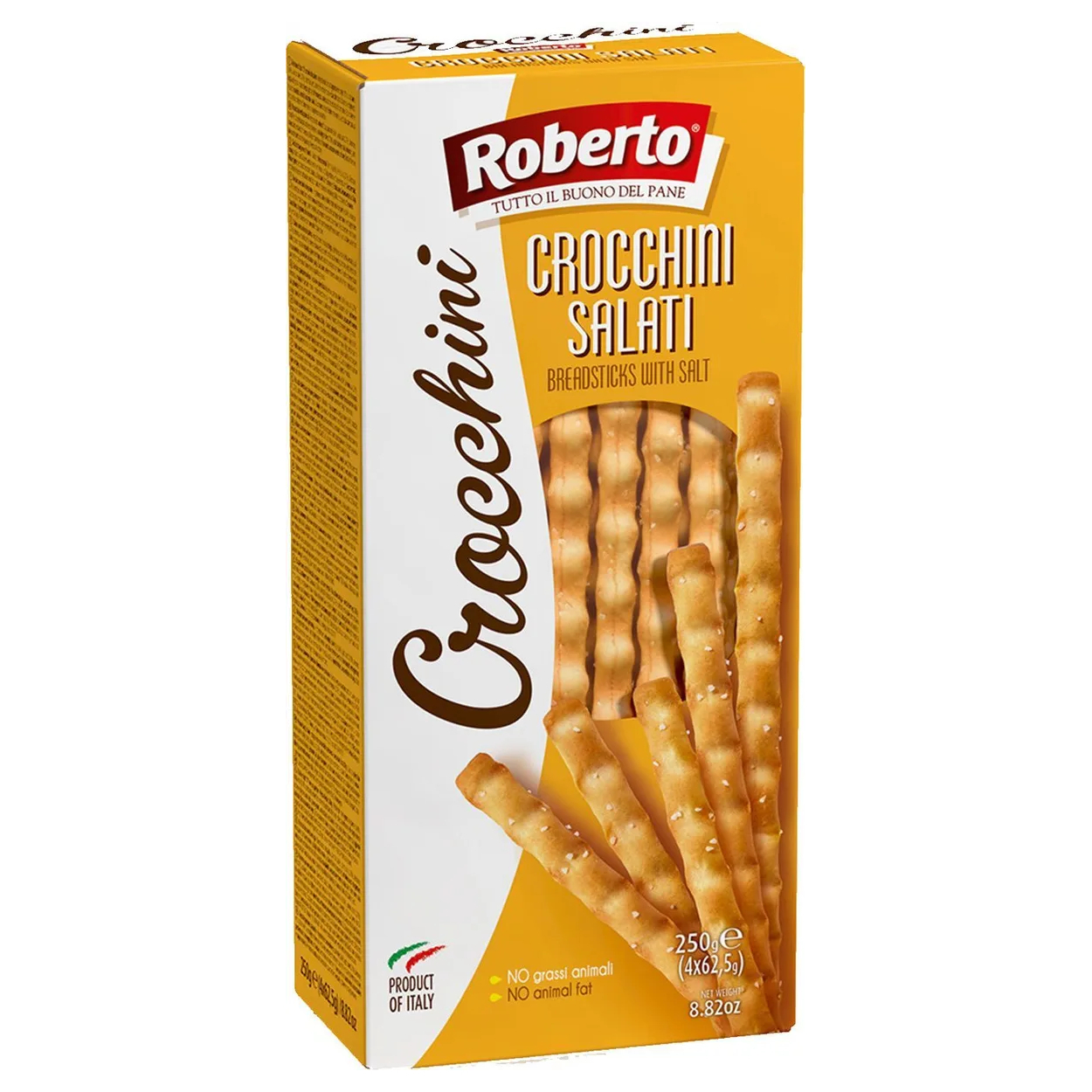 Палочки хлебные Гриссини Кроккини соленые Палочки хлебные Гриссини Кроккини соленые